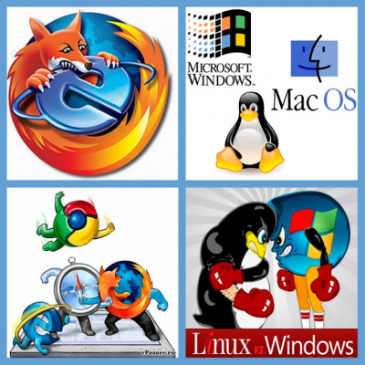 Самые популярные браузеры и операционные системы